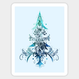 A Christmas tree spirit watercolor Magnet